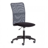 Кресло START флок/ткань черный/серый 35/W-12